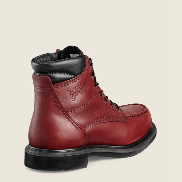 Work Støvler Herre - Red Wing Supersole® - 6-Inch Soft Toe - Bordeaux - LEMUAF-021